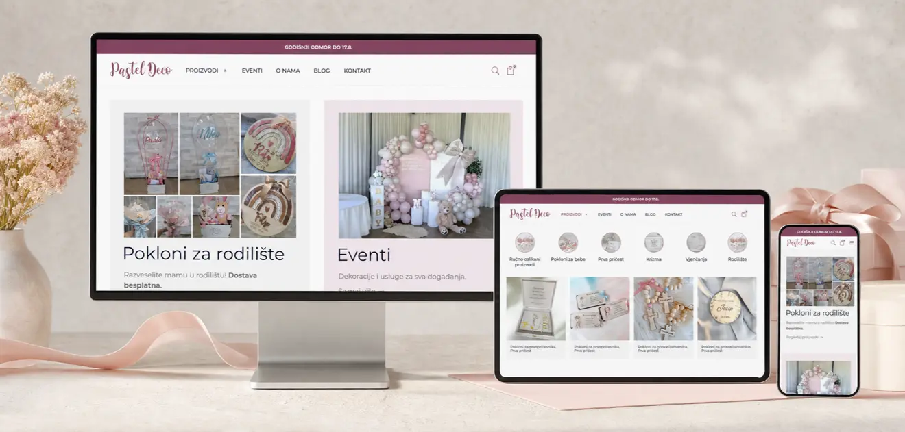 Novi webshop PastelDeco donosi